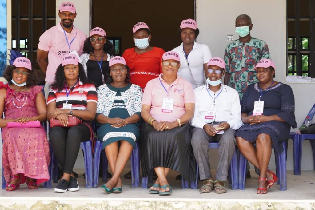 Team PROSA2021 at Breast Cancer sensitisation in Ibiono Ibom Local Government Area