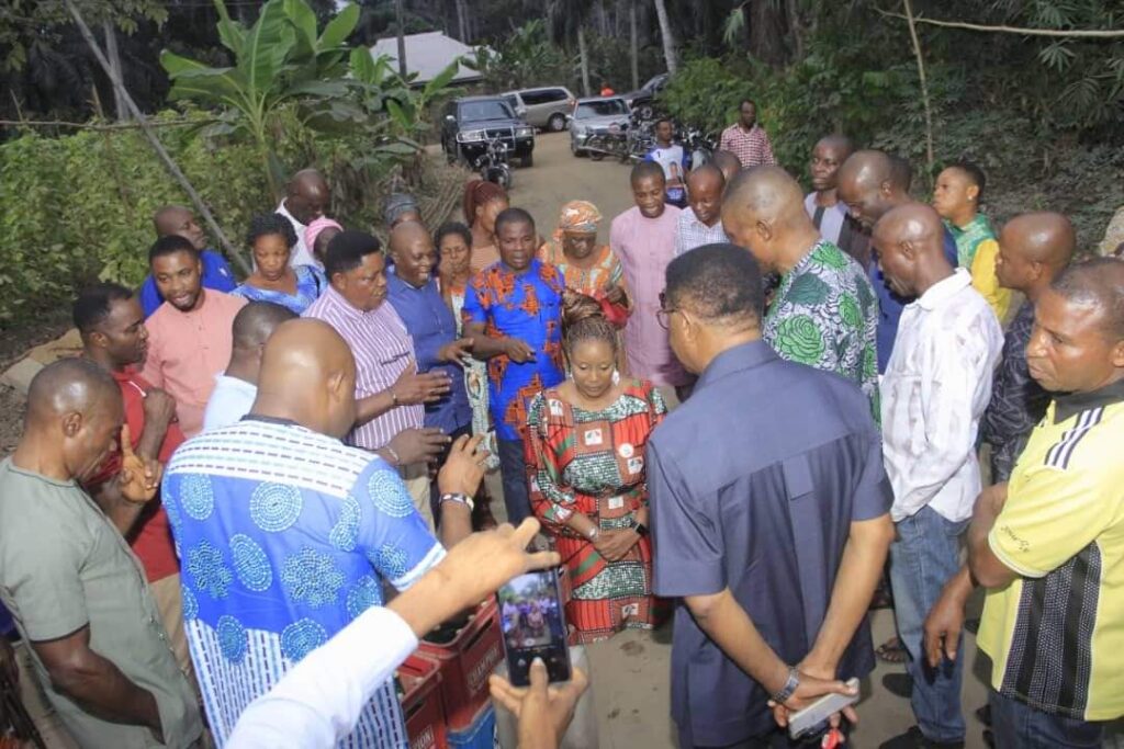 Lady Andino Robson receives blessings from kinsmen