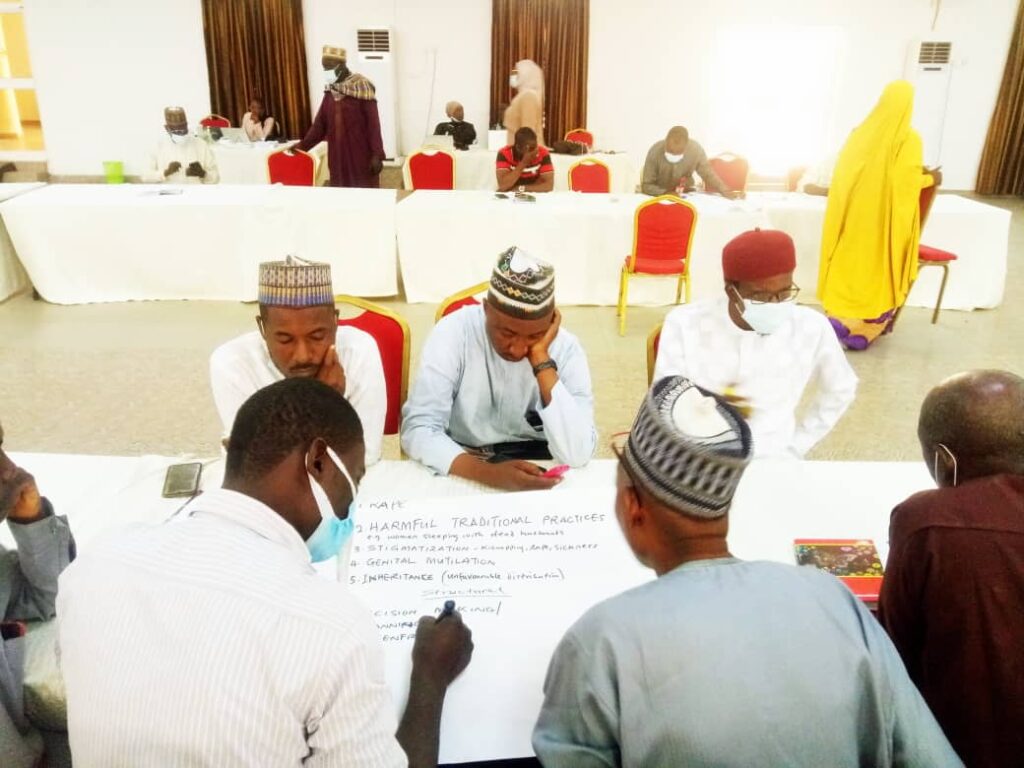 Bauchi Journalists brainstorming at the State2state capacity training