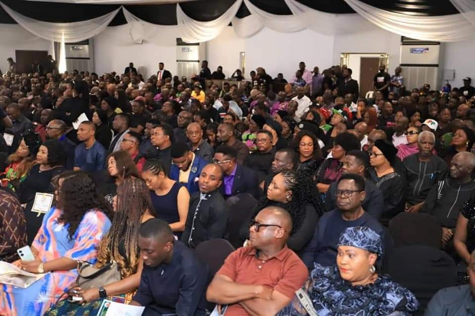 A Cross section of sympathisers at the service